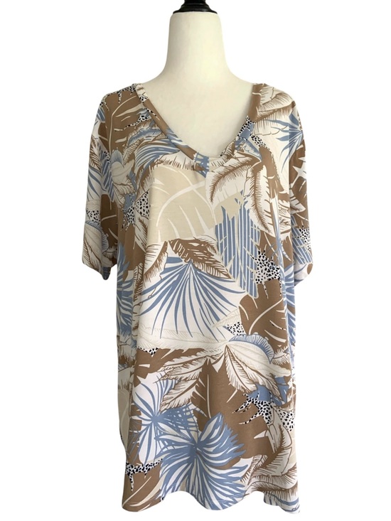 Dex Tops - Dex tropical v-neck Tee